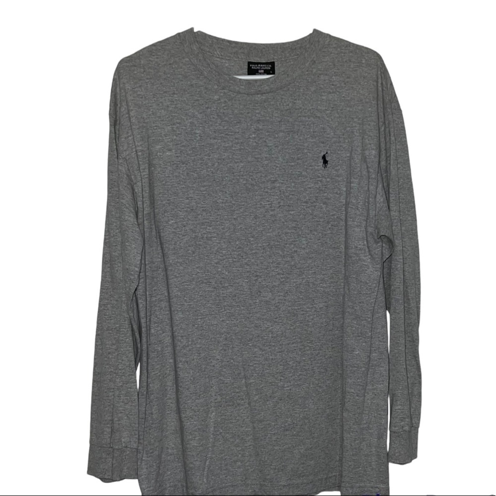 Polo Ralph Lauren Long sleeve grey T-shirt. L